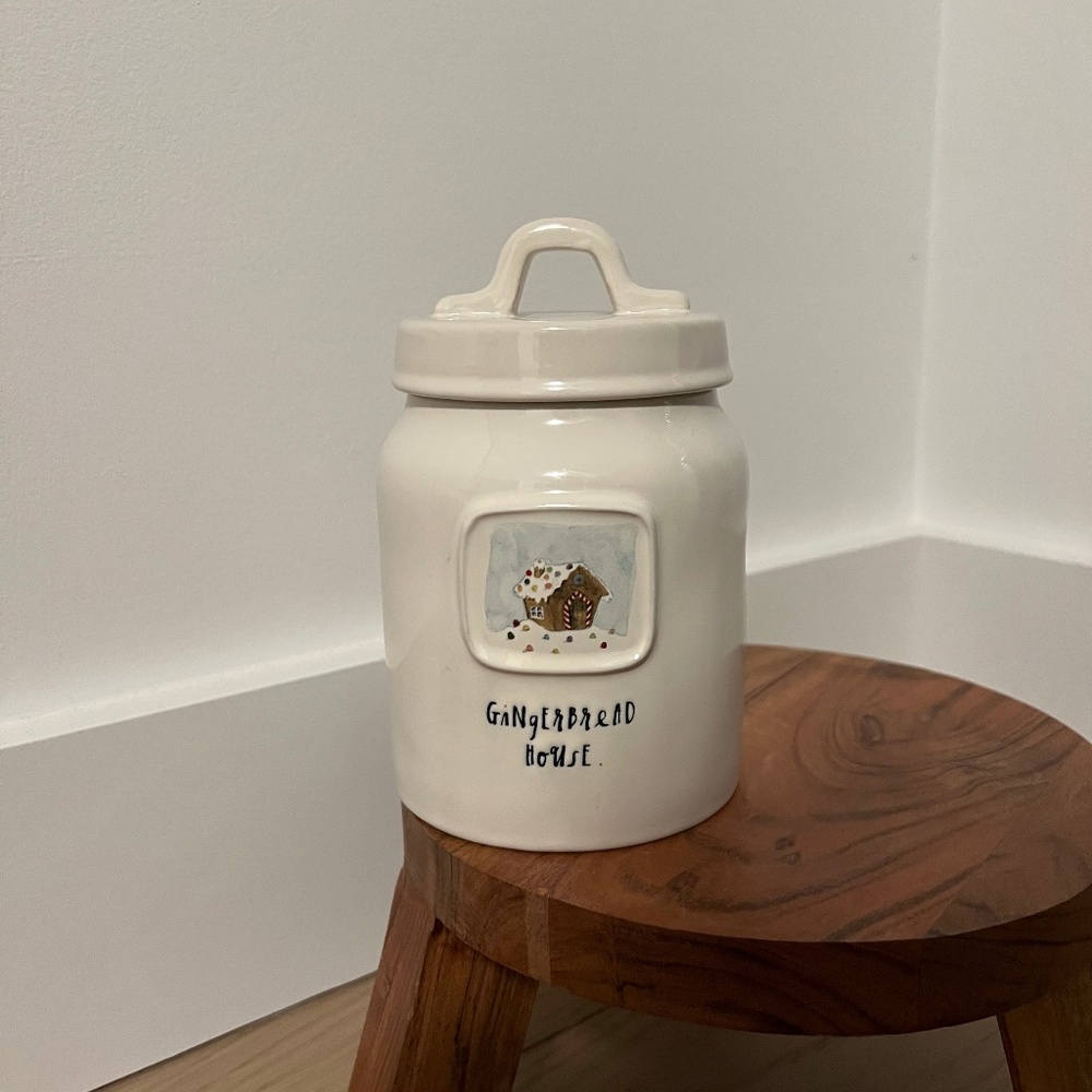 Rae Dunn Gingerbread House Canister